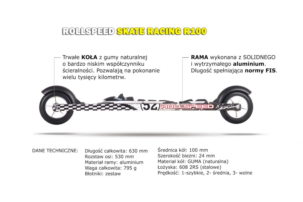Nartorolki Rollspeed SKATE SOLID R100