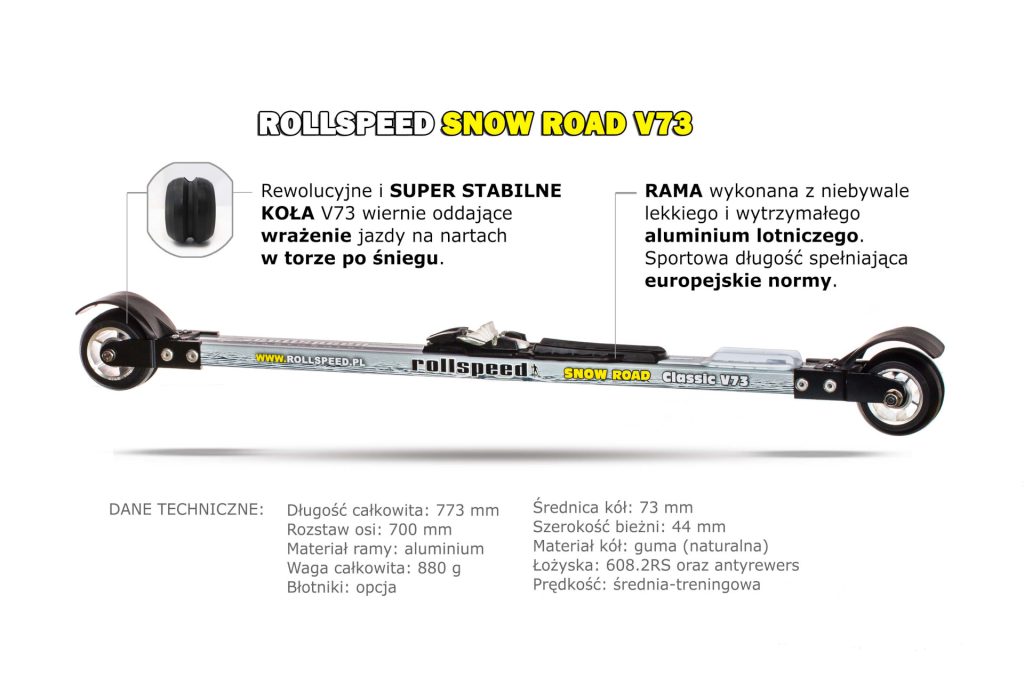 Nartorolki Rollspeed CLASSIC V73 SNOW ROAD