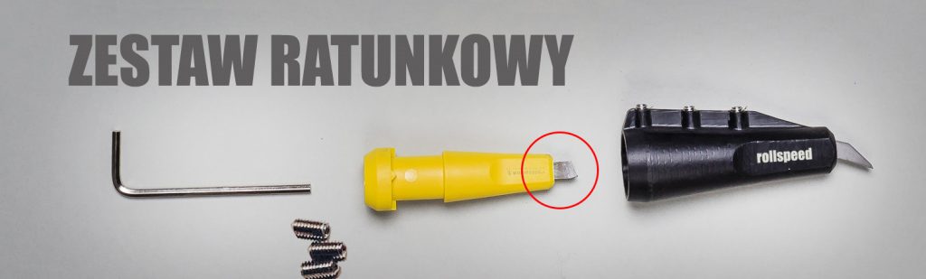 Zestaw ratunkowy na końcówkę kija